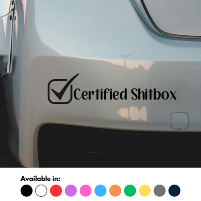 Certified Shitbox Sticker