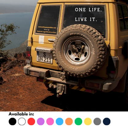 One Life Live It Sticker