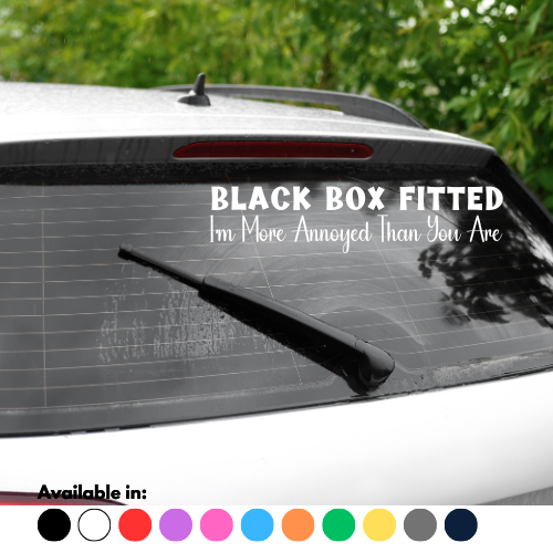 Black Box Fitted I'm More Annoyed Than You Are Sticker