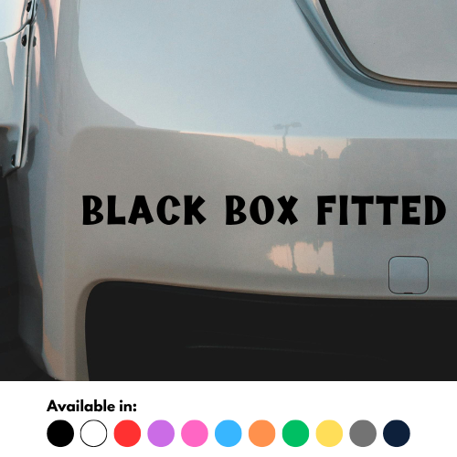 Black Box Fitted Sticker