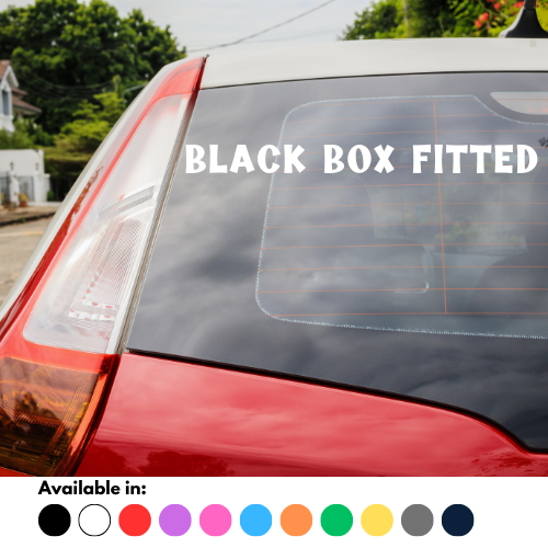 Black Box Fitted Sticker