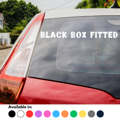 Black Box Fitted Sticker