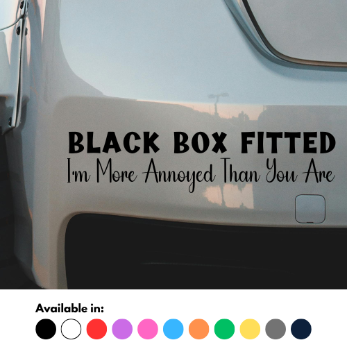 Black Box Fitted I'm More Annoyed Than You Are Sticker