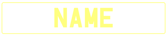 Yellow Name Plate