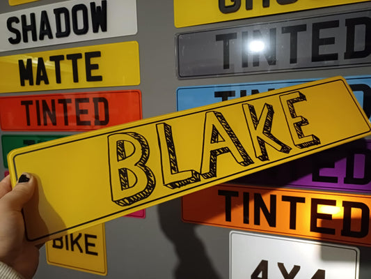 Custom Font Show Plate