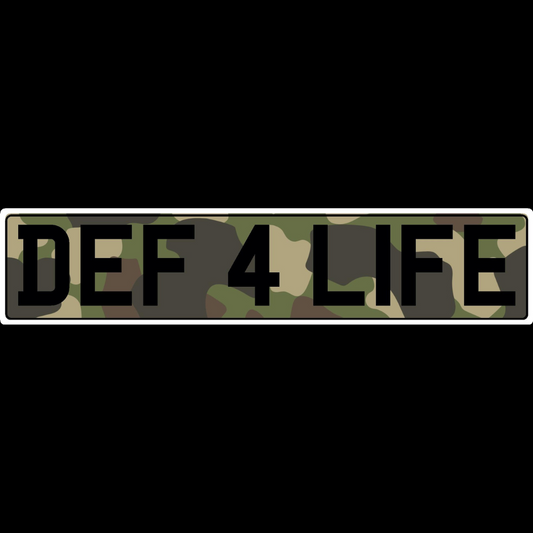 DEF 4 LIFE Show Plate