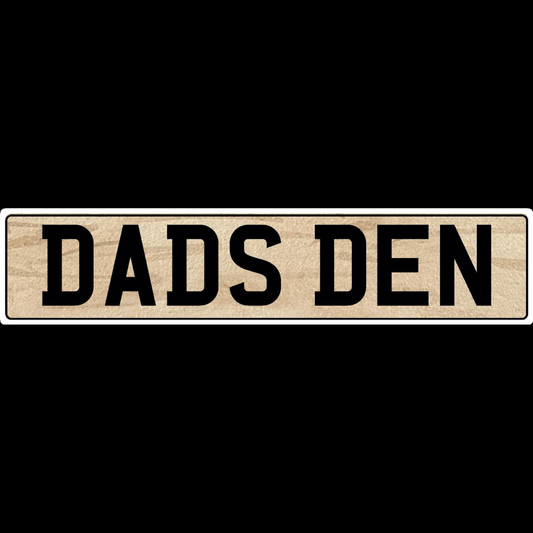 Dads Den Show Plate