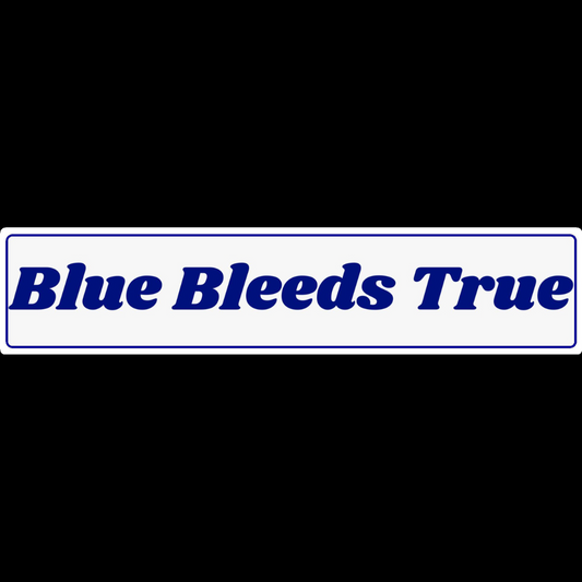 Blue Bleeds True Show Plate