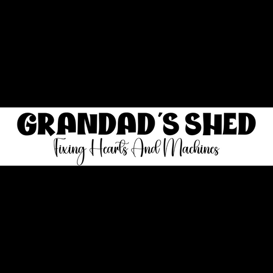 Grandads Shed - Fixing Hearts And Machines Show Plate