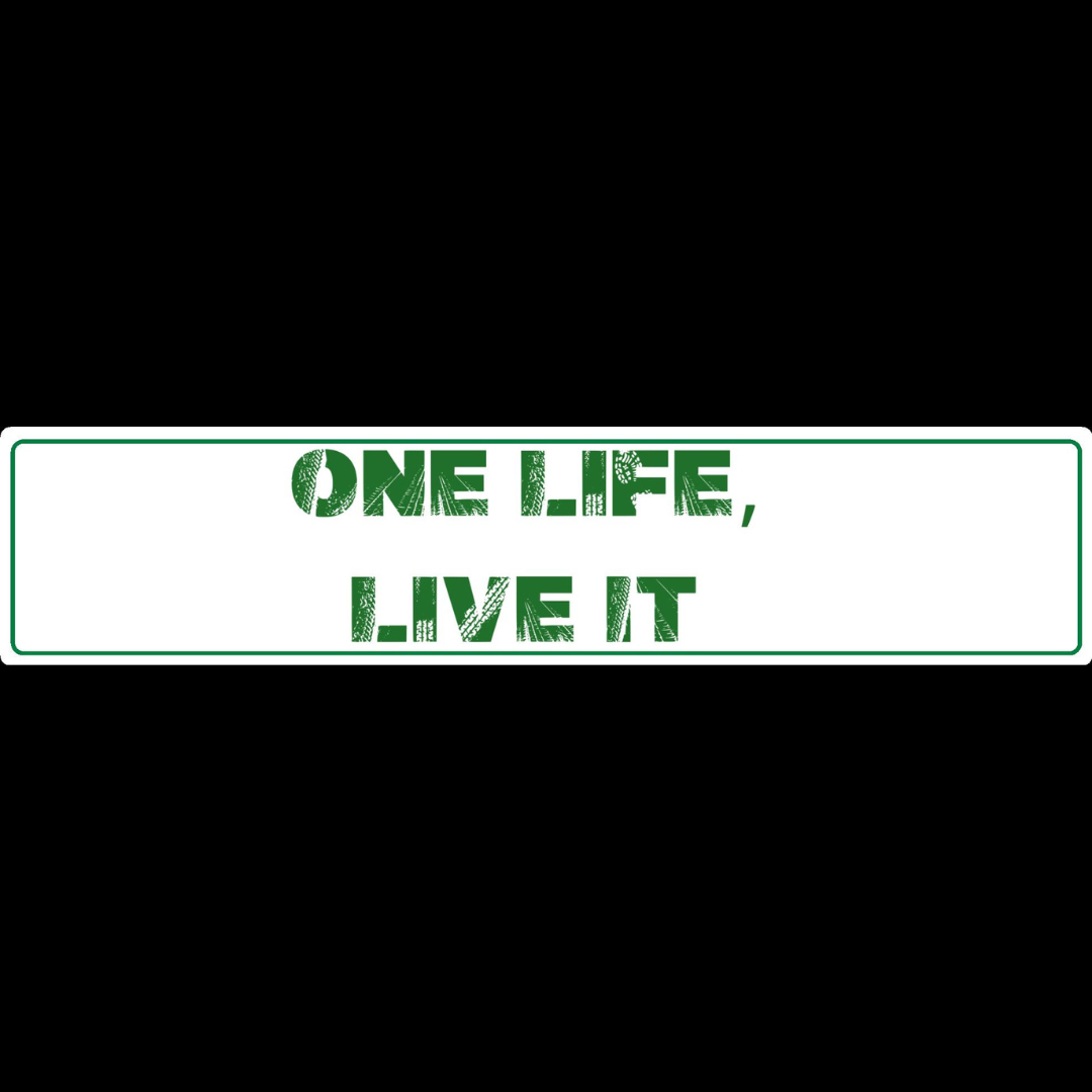 One Life Live It Show Plate