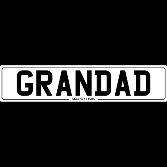 Grandad - Legend At Work Show Plate