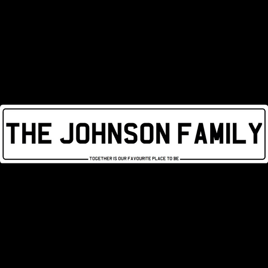Family Name Show Plate