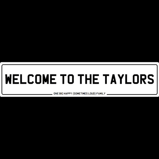Welcome Family Show Plate
