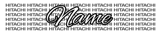 Hitachi Logo Show Plate