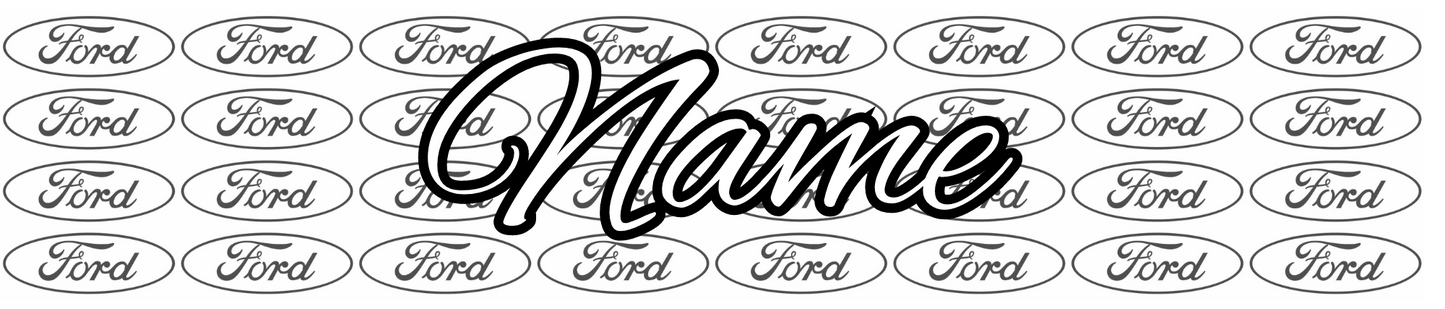 Ford Logo Show Plate