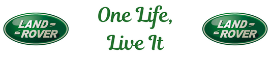 One Life, Live It Landrover Show Plate